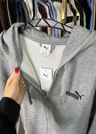 Кофта чоловіча фліс essentials puma. цвет: medium gray heather.