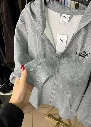 Кофта чоловіча фліс essentials puma. цвет: medium gray heather. 2