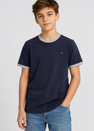 Tommy hilfiger футболка для мальчика 16 18 лет ken ringer crew neck