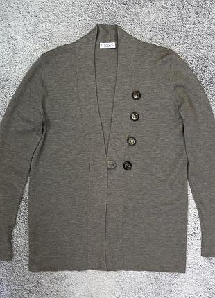 Brunello cucinelli кардиган светр жіночий кашемір шовк made in italy m/l