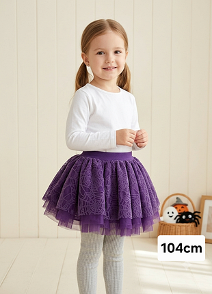 🧊 пишна фатинова спідниця туту з візерунком "павутинка", disney store, 104 см (4 роки)