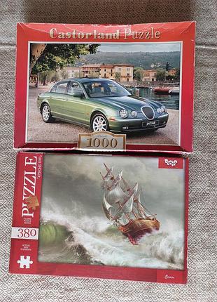 Комплект пазлы puzzle, castorland puzzle пазл с кораблем пазл с машиной