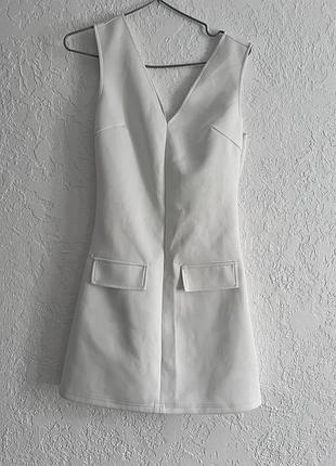 Сукня біла xs-s коротка нова,тільки міряла