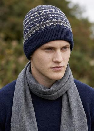 Нова демисезона чоловіча в'язана шапка від   collection.19 «for  men»в класичному стилі.