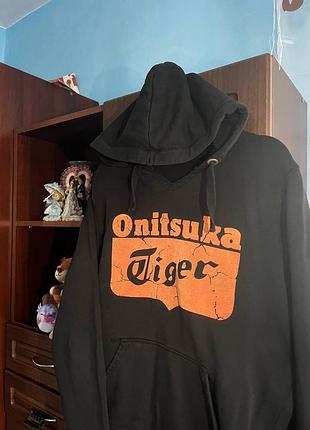 Чорне худі onitsuka tiger (оригінал)
