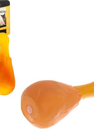 Игрушка резиновая для собак "курная ножка" с пищалкой 686