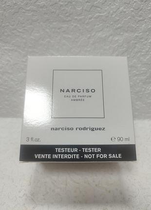 Женская парфюмированная вода narciso rodriguez narciso ambrée объемом 90 мл в формате тестера.