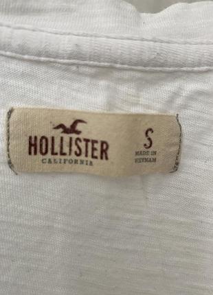 Лонгслив hollister бiлий 3
