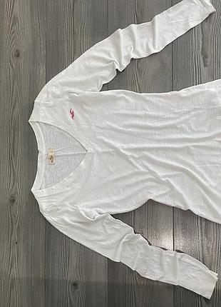 Лонгслив hollister бiлий 4