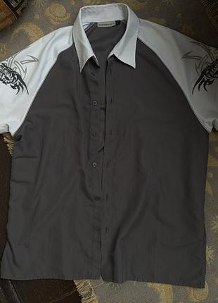 Vintage clockhouse y2k tribal shirt — xl