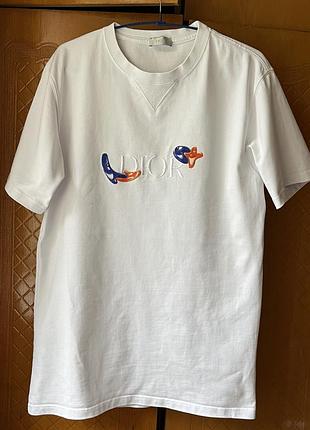 Футболка dior x kenny scharf white limited edition оригинал (размер m)