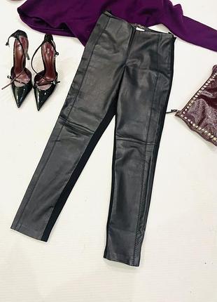 Кожаные леггинсы max mara weekend
