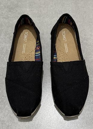 Toms alpargata жіночі чорні еспадрильї 35,5 р. 22 см — нові