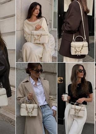 Сумка zara з підвісками нова колекція