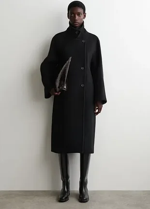 Пальто женское cos oversized double-breasted wool coat / l
