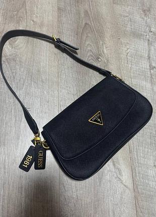 Сумка guess чорна на плече