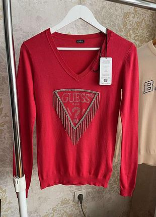 Светр жіночий червоний guess