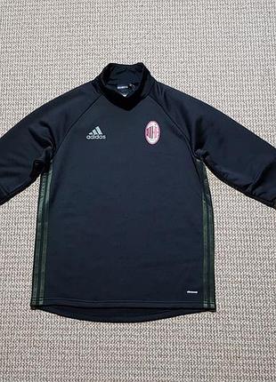 Adidas ac milan кофта лонгслів спортивний футбольний 2016-17 оригінал (m)