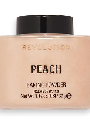 Рассыпная пудра loose baking powder от revolution в оттенка peach