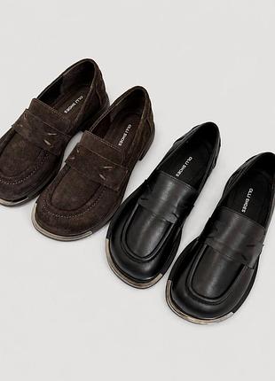 ▫️новинка  11668 
chunky лофери ™️ olli shoes натуральная кожа / замша 
носик с металлической вставкой
производство - украина