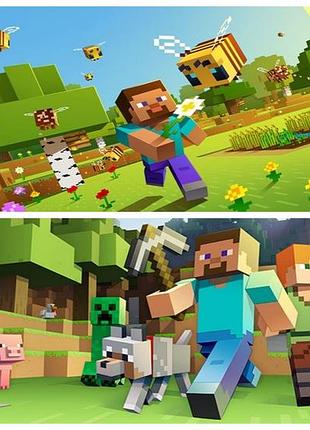 Дакимакура 150х 50 см майнкрафт minecraft подушка со съёмной наволочкой обнимашка аниме тян