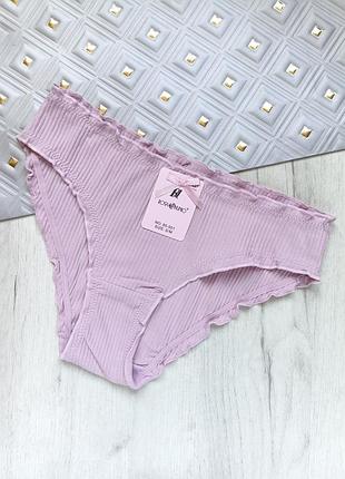 Трусики женские слипы в рубчик базовые rosa junio