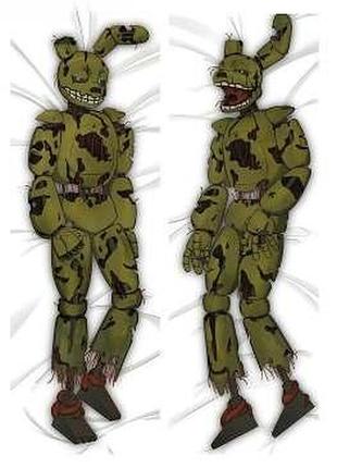 Дакімакура 150х50см спрінгтрап фнаф спрінг бонні springtrap five nights at freddy's fnaf подушка з наволочкою двостороння