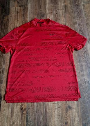 Мужская уникальная спортивная футболка nike dri-fit adv tiger woods оригинал