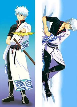 Дакимакура 150 х50 см gintama gintoki sakata гинтоки саката подушка с наволочкой двухсторон
