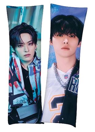 Дакімакура 150 х 50 см лі мінхо стрей кідс лі ноу lee know stray kids подушка з наволочкою двостороння