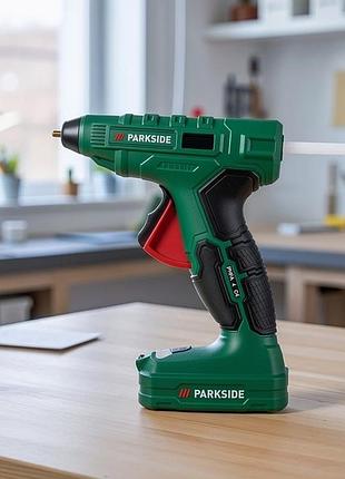 Клейовий пістолет у кейсі parkside (німеччина), пістолет клейовий, гарячий клей пістолет для рукоділля, rfe