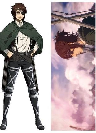 Дакимакура 150 х 50 см ханджи зое зоэ hange zoë attack on titan атака титанов подушка с наволочкой