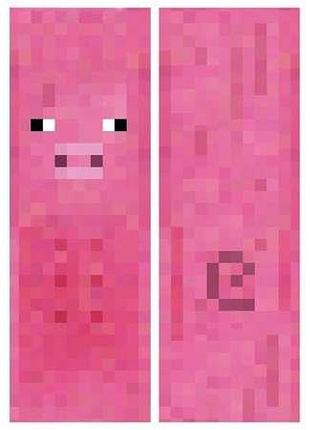 Дакимакура 150х50 см свинья майнкрафт minecraft подушка с наволочкой двухсторонняя