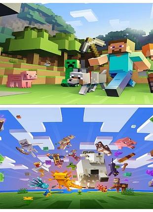 Дакимакура 150х 50 см майнкрафт minecraft подушка со съёмной наволочкой обнимашка аниме тян