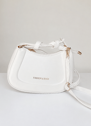 Молочна жіноча сумка fashion & bags