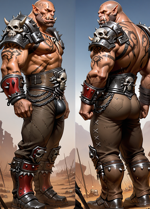 Дакімакура 150х50см гаррош адський крик варкрафт серце війни world of warcraft garrosh hellscream подушка з наволочкою двостороння
