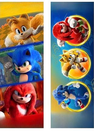Дакімакура 150х50см сонік sonic тейлз tails наклз knuckles подушка з наволочкою двостороння