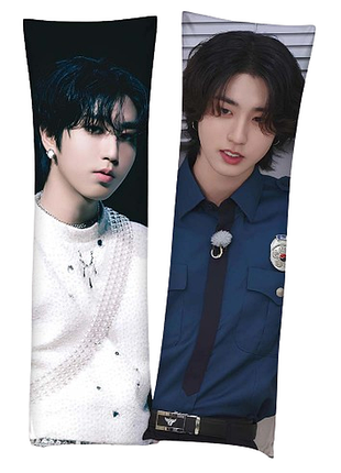 Дакимакура 150 х50 см хан джисон стрей кидс stray kids джи сон хан ji-sun подушка с наволочкой двухсторонняя