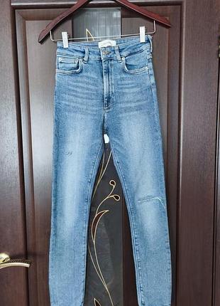 Женские джинсы скинни zara premium