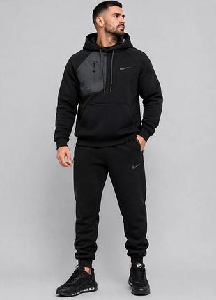 Чоловічий зимовий спортивний костюм nike з худі