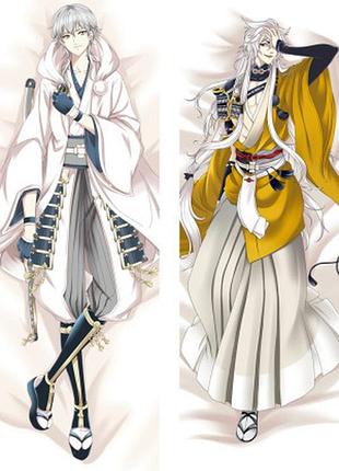 Дакимакура 150х50 см цурумару кунинага когицунемару танец мечей touken ranbu tsurumaru kunina подушка с наволочкой двусторонняя