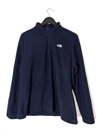 Темно-синя флісова кофта the north face