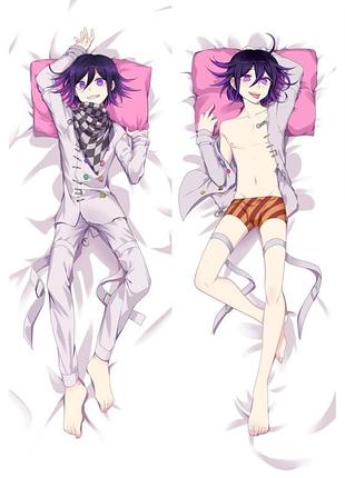 Дакимакура 150 х 50 см кокичи ома /kokichi oma danganronpa v3, подушка со съёмной наволочкой аниме