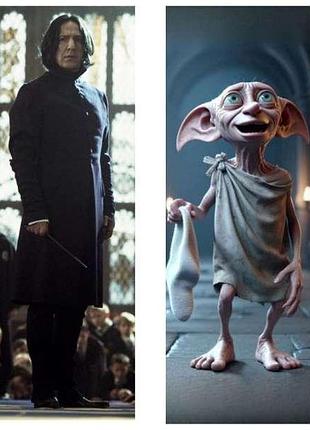 Дакимакура 150 х 50 см северус снейп добби гарри поттер harry potter dobby подушка + наволочка двухсторонняя