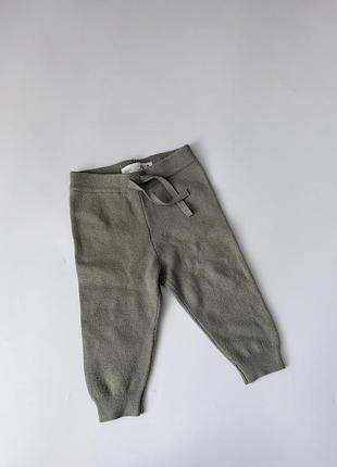 М'які трикотажні штанішки zara з кишенькою (9-12 місяців)