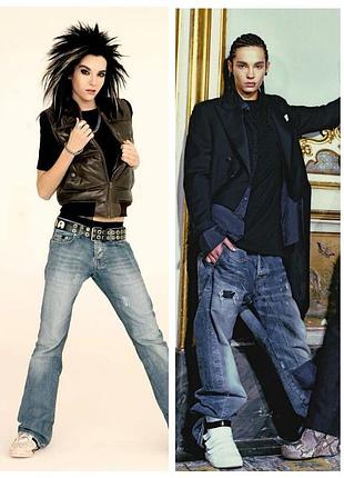 Дакимакура 150 х 50 см том и білл каулітц bill tom kaulitz tokio hotel подушка + наволочка двостороння