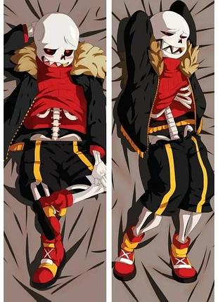 Дакимакура 150х50 см санс андертейл undertale sans подушка с наволочкой двусторонняя