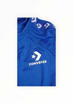Спортивна олімпійка converse у стилі y2k синя з лампас-стрічкою xs-s