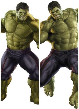 Дакимакура 150 х 50 см халк hulk подушка с наволочкой аниме тян