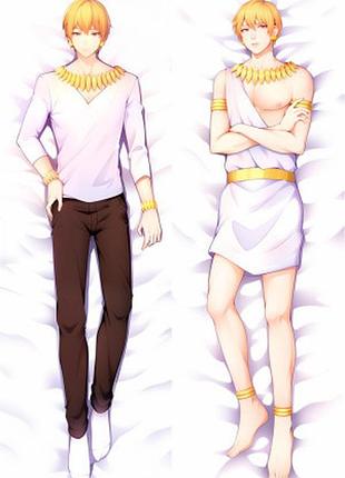 Дакимакура 150х50 см гильгамеш фате fate grand order fate series gilgamesh подушка с наволочкой двусторонняя